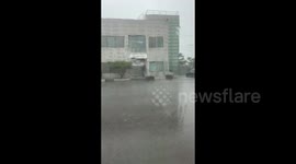 South Korea: Typhoon Jongdari Brings Heavy Rain To Gunsan-si