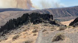 Smoke from Retreat Wildfire