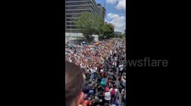 Venezuela: Venezuelan opposition leader Corina Machado during the ‘great global protest’