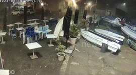 Sicily: CCTV Catches Intense Storm Which Capsized Yacht