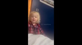 Child in Glasgow, UK, humorously complains of constant hunger
