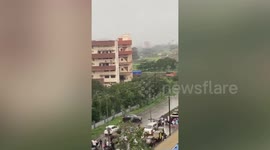 Road rage driver rams cars injuring four in India