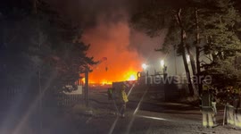 Eighty firefighters tackle blaze at recycling facility in Retford