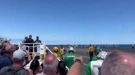 France: Supersonic Fly-By Over USS Dwight D. Eisenhower Captures Attention