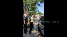 USA: One protester was arrested for protesting outside the luxury apartment complex of Citi CEO, Jane Fraser