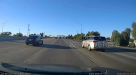 Racing And Road Raging And Smashing Signs