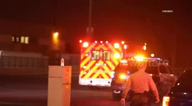 USA: Paramount Car Crashes Burst Into Flames Burn Victim Transported