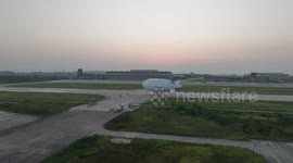 China's AS700 manned airship makes first trans-provincial ferry flight
