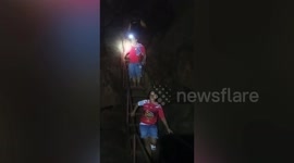 Police rescue tourist 'trapped in cave for four days' in Thailand