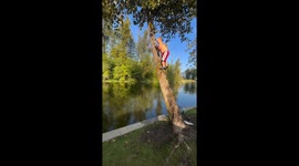 Child hits tree while swinging into water in Hatzic, British Columbia