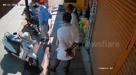 Fire erupts after smoker tosses matchstick on puddle of petrol in central India