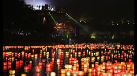 Exploring river lantern festival in China's Guangxi