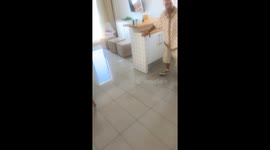 Laughter and irritation: Hotel room floods after guests leave taps on