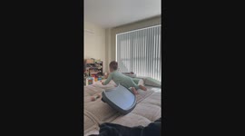Toddler Tumbles Off Couch