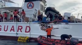 Philippine Coast Guard shows damaged ship 'rammed by Chinese vessels' in South China Sea