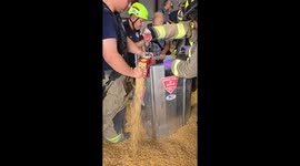 Grain rescue training equips firefighters with life-saving skills, amasses over 6 million views