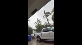 Lightning Strikes Outside Pompano Beach Garage