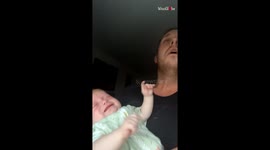 Babysitting fun: Beyoncé's song works wonders to calm a crying little girl