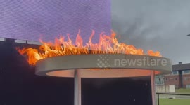 Paris 2024 Paralympic flame lit in Stoke Mandeville, Britain