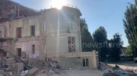Aftermath of a Missile Strike on Children's Hospital