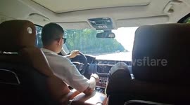 Driver's face caught in fireball as he tries to light cigarette with broken lighter