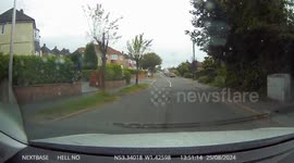 Car nearly fails to stop a junction Nearly causing accident!
