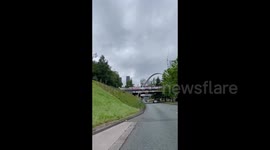 UK: On Sunday 25th August, Palestine supporters in Manchester organised a banner drop in Hulme arch