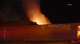 United States: Downtown Claremont Restaurant Destroyed by Fire