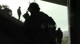 United States: B-Roll: 1st CEB conducts ground recon patrol training
