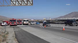 USA: Banning RV Fire Ignites Brush Fire