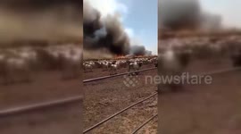 Brazil: Wildfire Triggered by Extreme Heat in Ribeirao Preto, Sao Paulo State