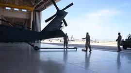 USA: HH-60 Fold Exercise B-Roll practice