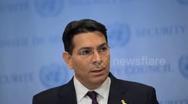 USA: New Israeli UN Ambassador Danon Speaks At Press Stakeout