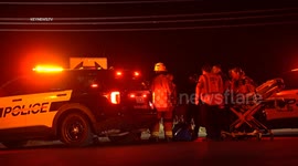 USA: Bakersfield  Police Chase Vehicle Crash