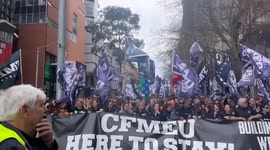 Australia: Thousands Of Constructions Workers Protest Against CFMEU Takeover 2