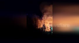 Spain: Forest Fire Contained Between Benimodo and l'Alcudia in Ribera Alta