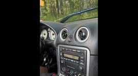 Mazda Miata Meanders Headfirst Into Tree