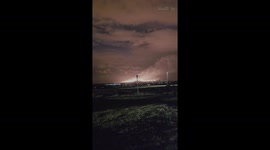 Iceland volcano spews blazing lava into night sky amid intense eruption