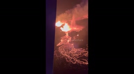 Flying Over an Icelandic Volcano