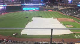 Severe Thunderstorm Delays Twins Baseball Game