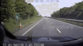 Road rage encounter sees furious driver get out vehicle on busy motorway in Shropshire