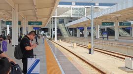 China: High-speed rail in Fuyang