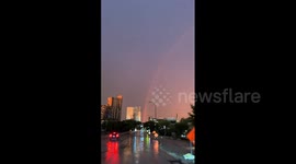 US: Lightning, Rainbow Dazzle Minnesota Sky After Severe Thunderstorms 5