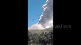 Indonesia's Mount Lewotobi erupts sending plume of ash into sky