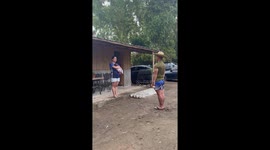 Policeman calls out livestock just like in military