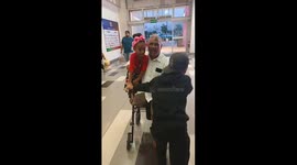 Man in wheelchair falls while playing with child in Higuey, Dominican Republic