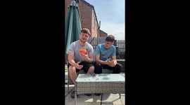 Two brothers vomit after tasting 'Surströmming' for the first time