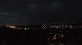 Severe Thunderstorms In Lake Indiana USA