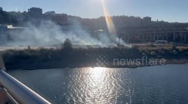 Downtown Portland Brush Fire