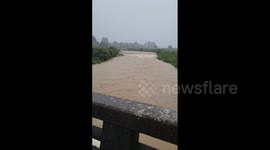 Typhoon Shanshan – Rivers Swell In Kyushu Due To Heavy Rainfall 3